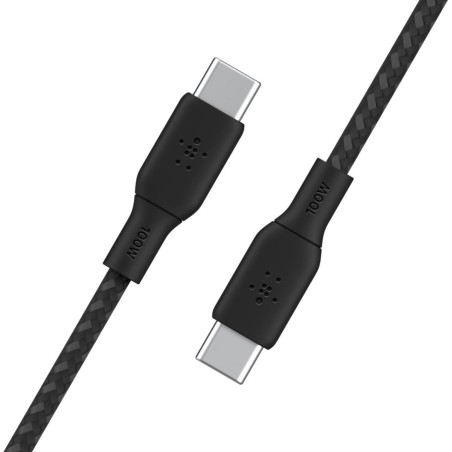 Belkin BOOST CHARGE USB Type-C Cable 3m - Fast, Durable, and Stylish Black Charging Solution